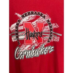 Vtg 90s Nebraska Cornhuskers Sweatshirt Crewneck 2XL TNT USA Football Go Big Red